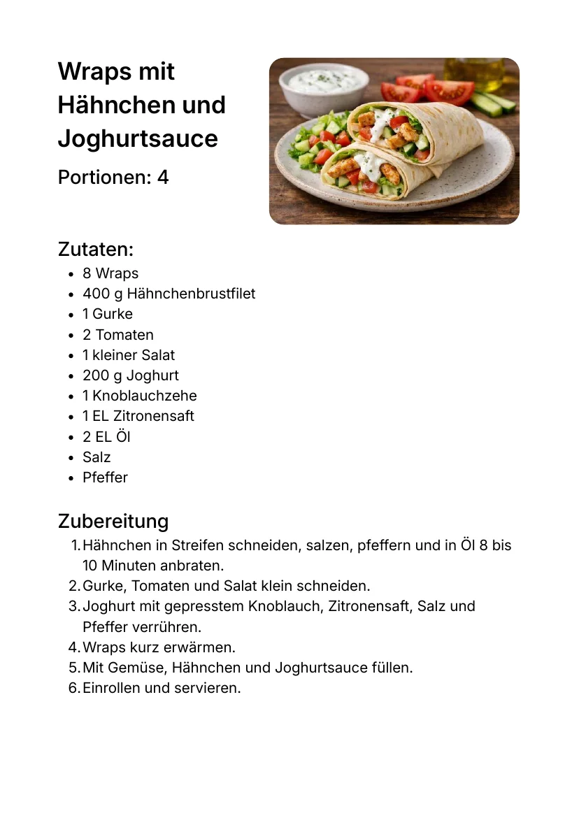 Vorschau: Gerichte in < 20 min