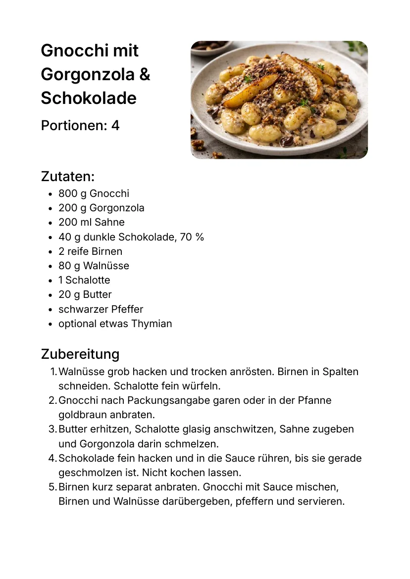 Vorschau: Foodpairing-Rezepte