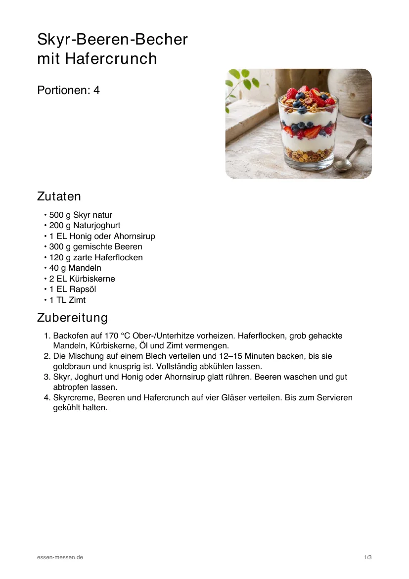 Vorschau: Drei Snacks nach einer sportlichen Einheit